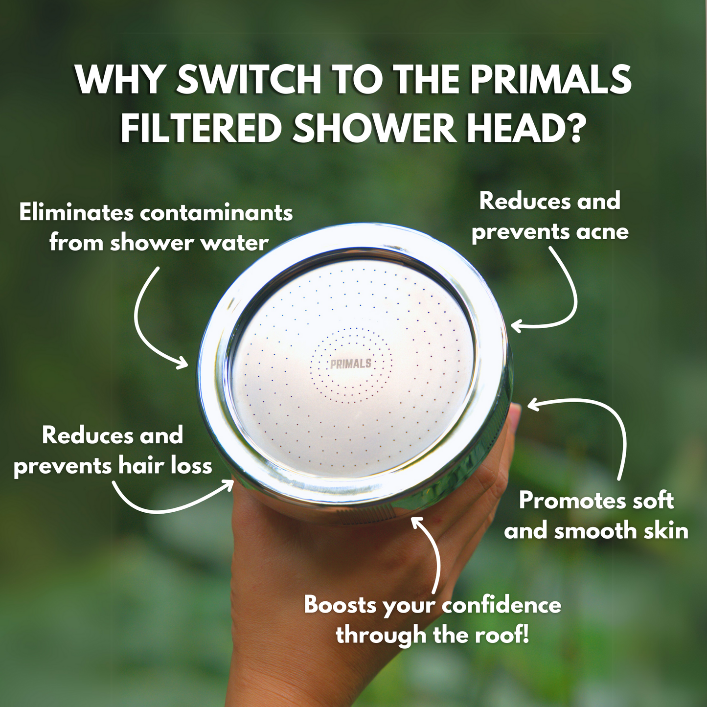 PRIMALS Filtered Showerhead
