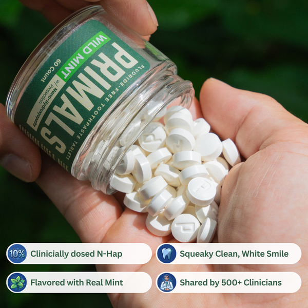 PRIMALS Fluoride-Free Toothpaste Tablets (60 count)