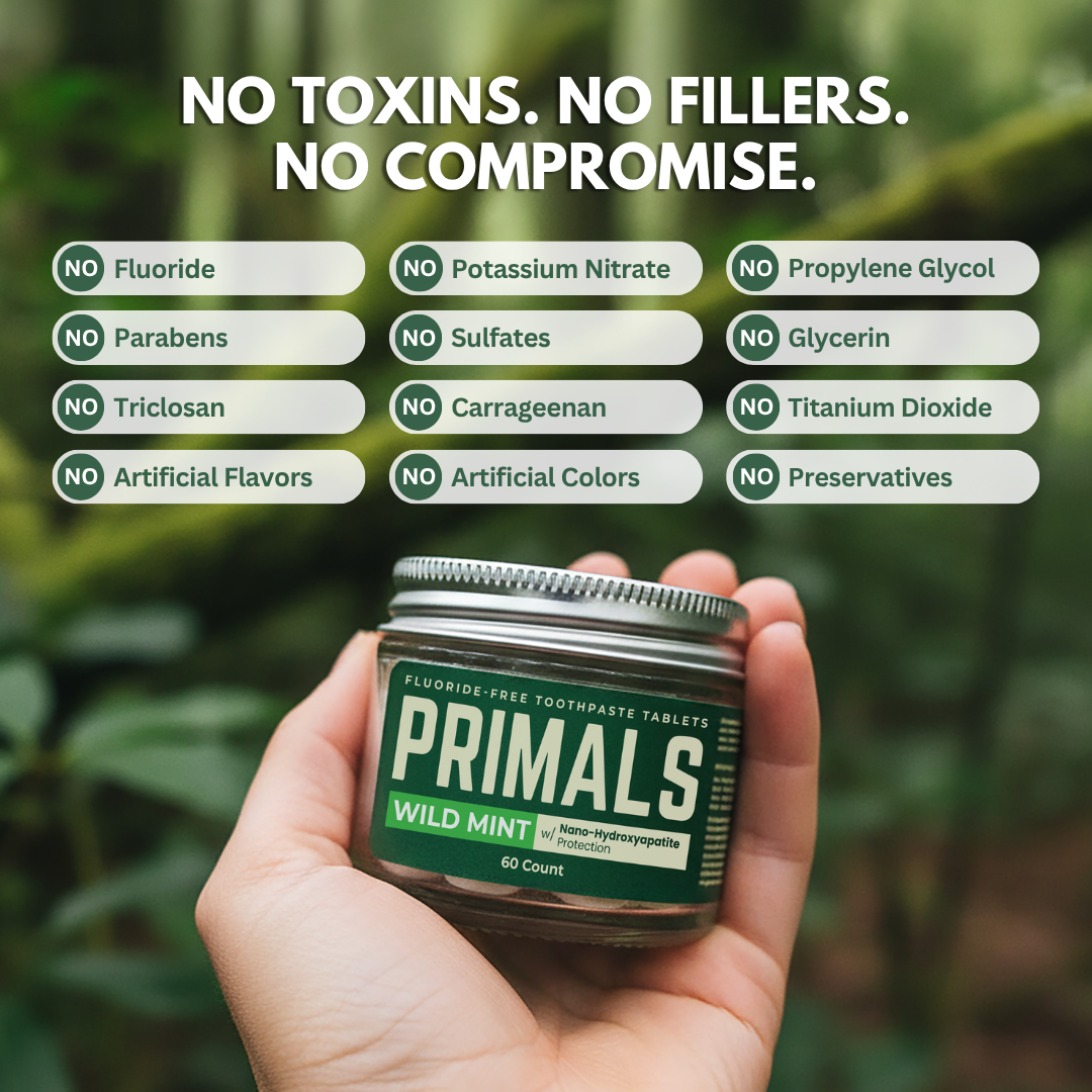 PRIMALS Fluoride-Free Toothpaste Tablets (60 count)