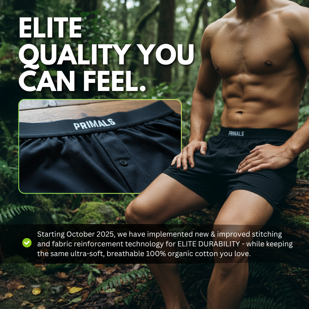PRIMALS Organic Cotton Boxers (3 Pack)