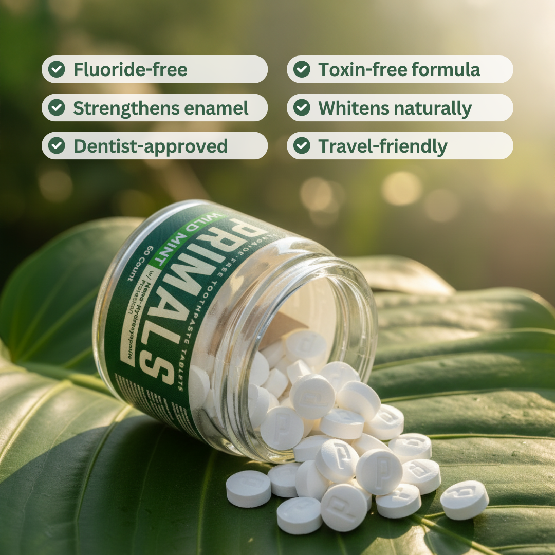 PRIMALS Fluoride-Free Toothpaste Tablets (60 count)