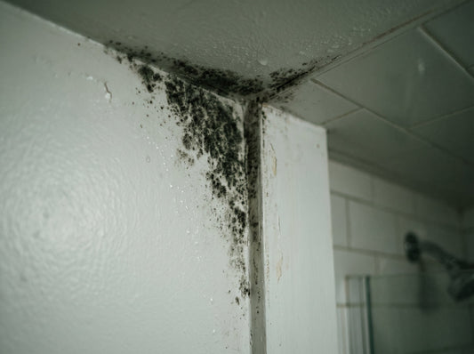 indoor black mold growing on wall mycotoxins health effects air purifier H13 HEPA activated carbon