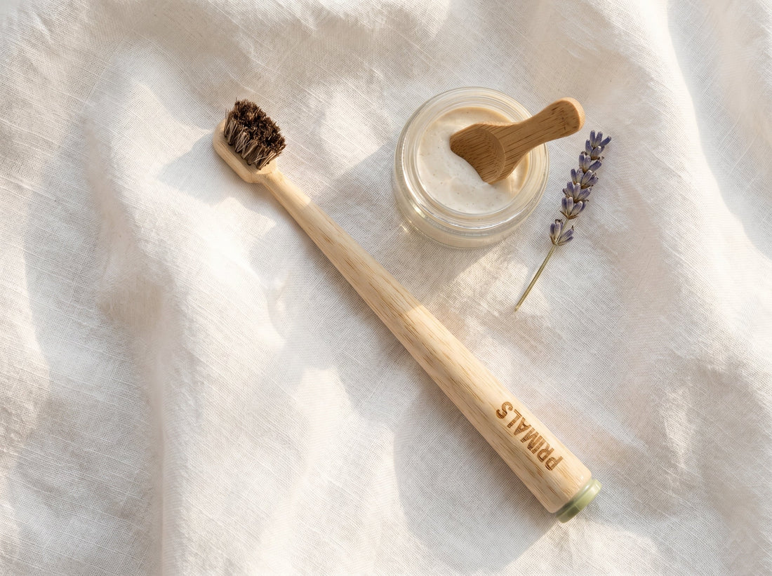 PRIMALS Kids Horse Bristle Bamboo Toothbrush ultra-soft natural bristles sensitive gums children