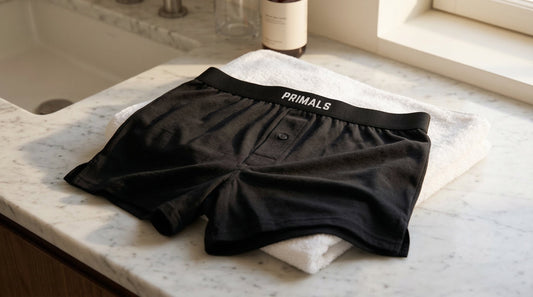 PRIMALS Merino Wool Boxer Briefs natural chemical-free underwear for textile dermatitis sensitive skin
