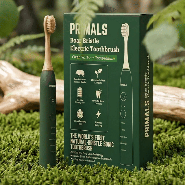 PRIMALS Boar Bristle Electric Toothbrush