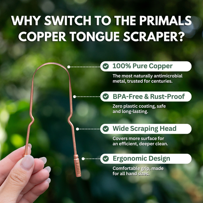 PRIMALS Copper Tongue Scraper