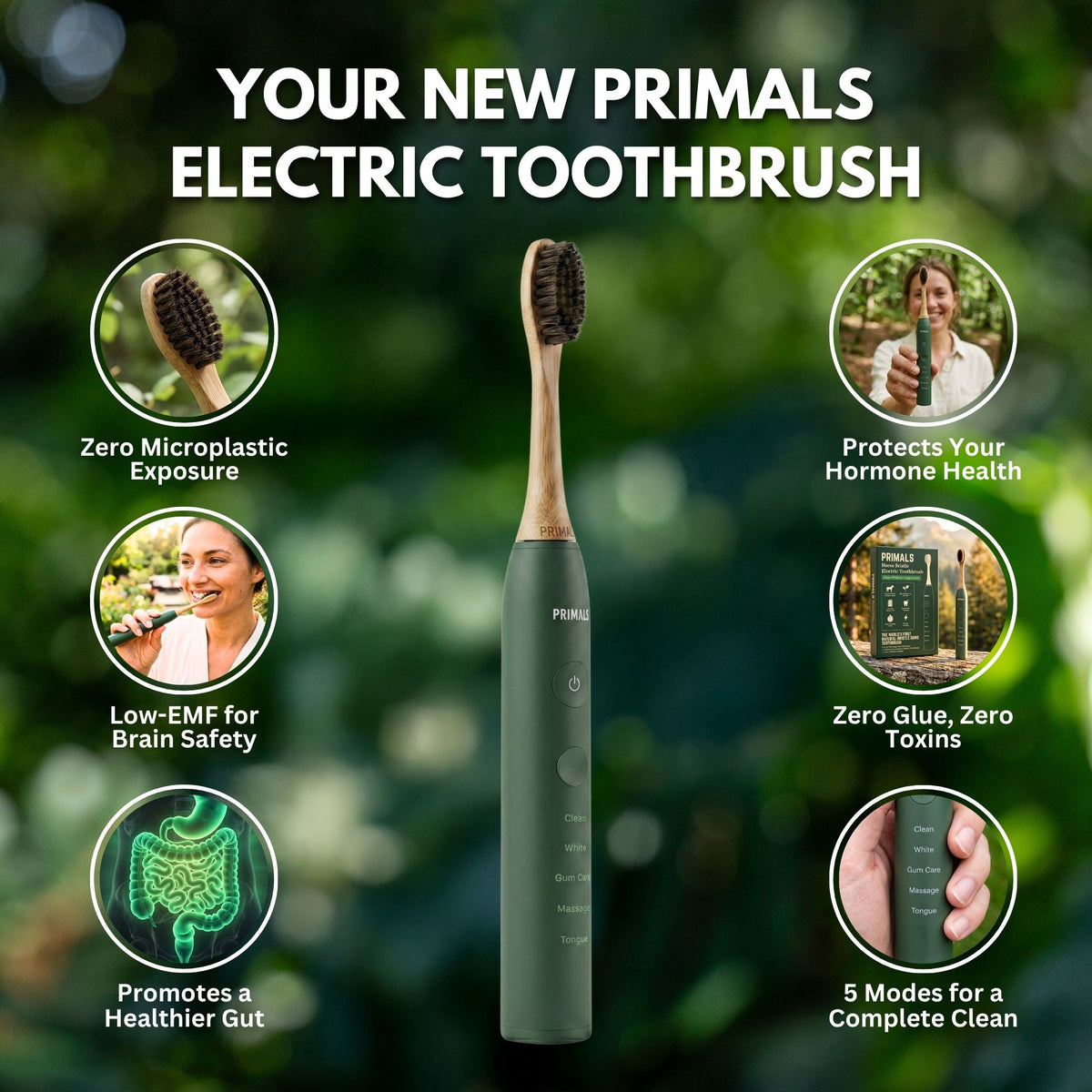 New Aurabrush horse bristle toothbrush