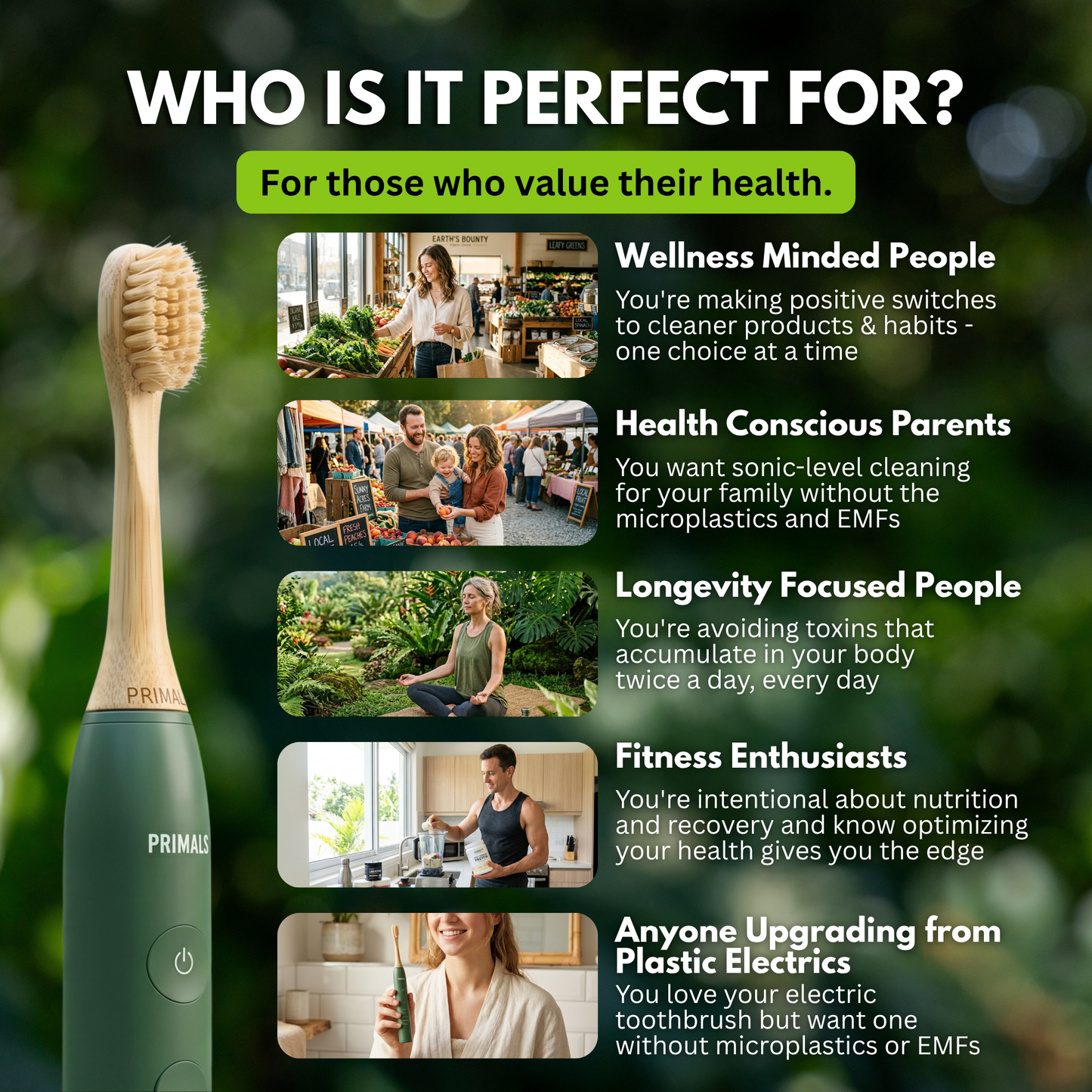 PRIMALS Boar Bristle Electric Toothbrush