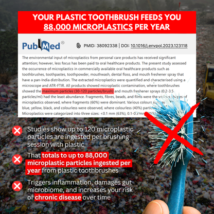 PRIMALS Boar Bristle & Bamboo Toothbrush (4 Pack)