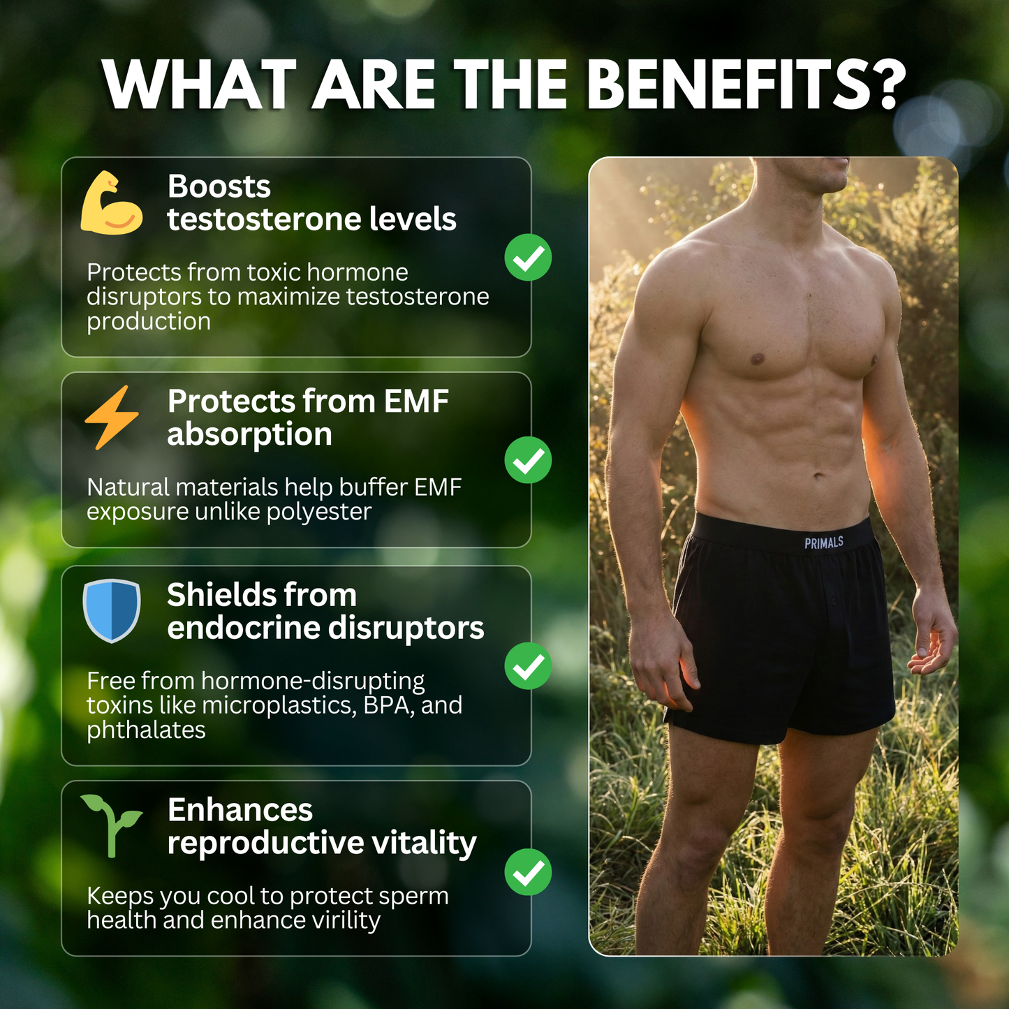 PRIMALS Organic Cotton Boxers (3 Pack)