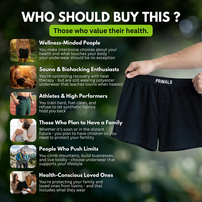 PRIMALS Organic Cotton Boxers (3 Pack)