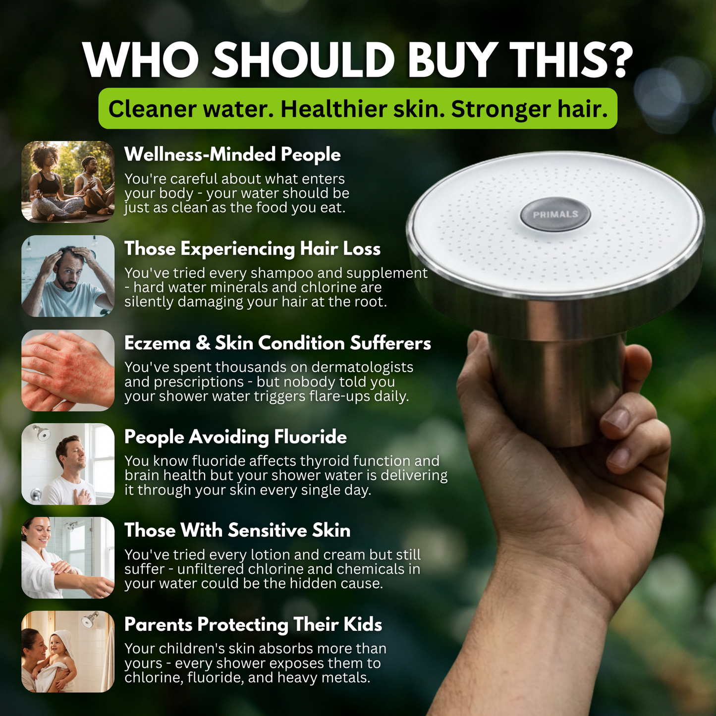 PRIMALS Filtered Showerhead 2.0