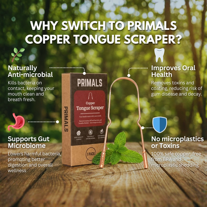PRIMALS Copper Tongue Scraper