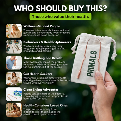 PRIMALS Copper Tongue Scraper