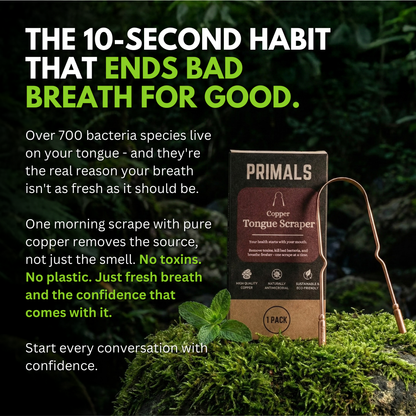 PRIMALS Copper Tongue Scraper