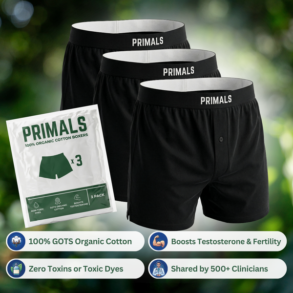 PRIMALS Organic Cotton Boxers (3 Pack)