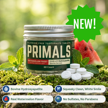 PRIMALS Watermelon Frost Toothpaste Tablets (bHAp)
