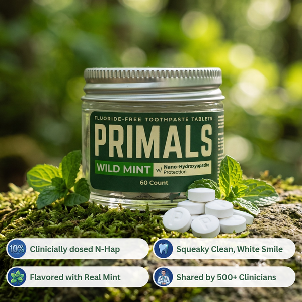 PRIMALS Wild Mint Toothpaste Tablets (nHAp)