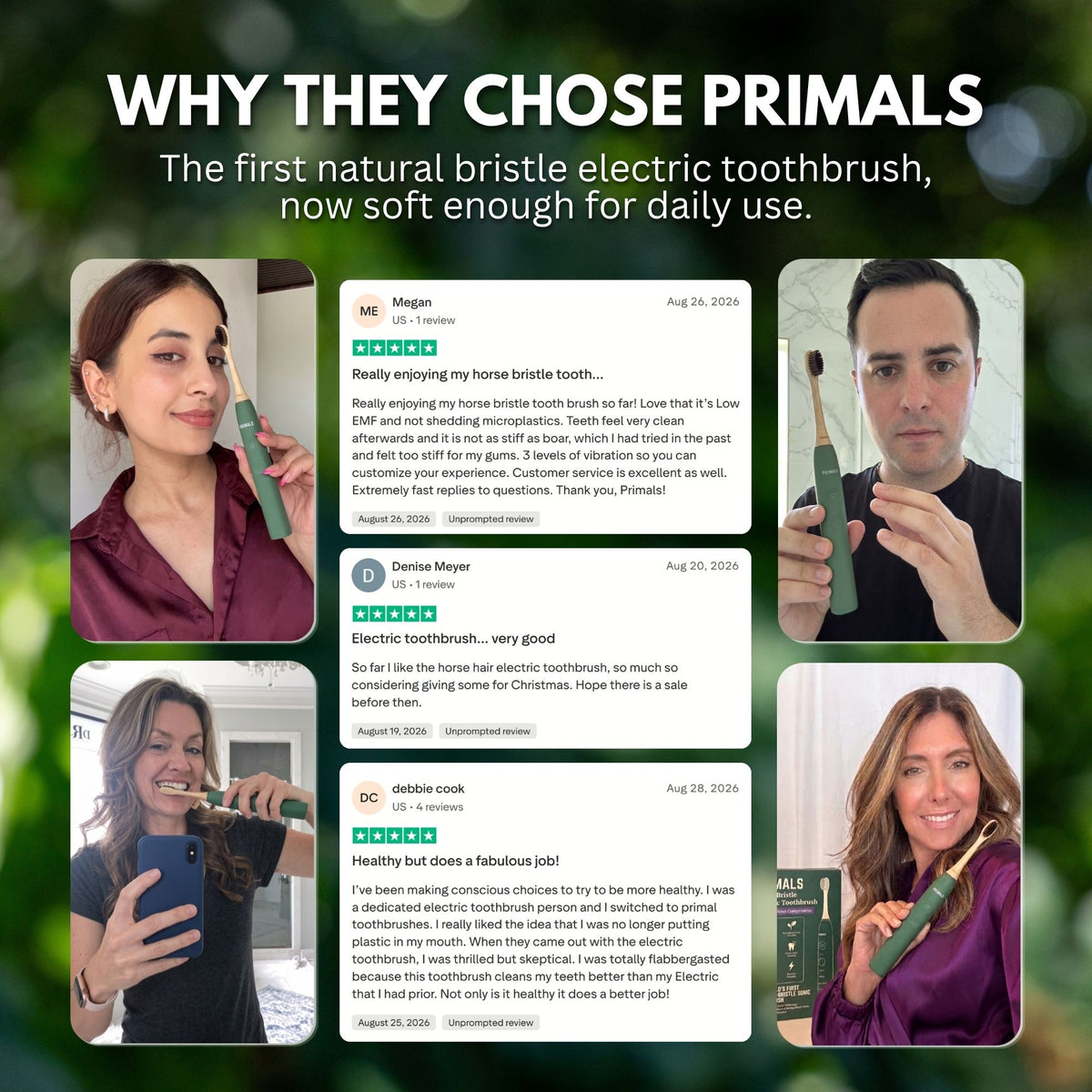 PRIMALS Horse Bristle Electric Toothbrush