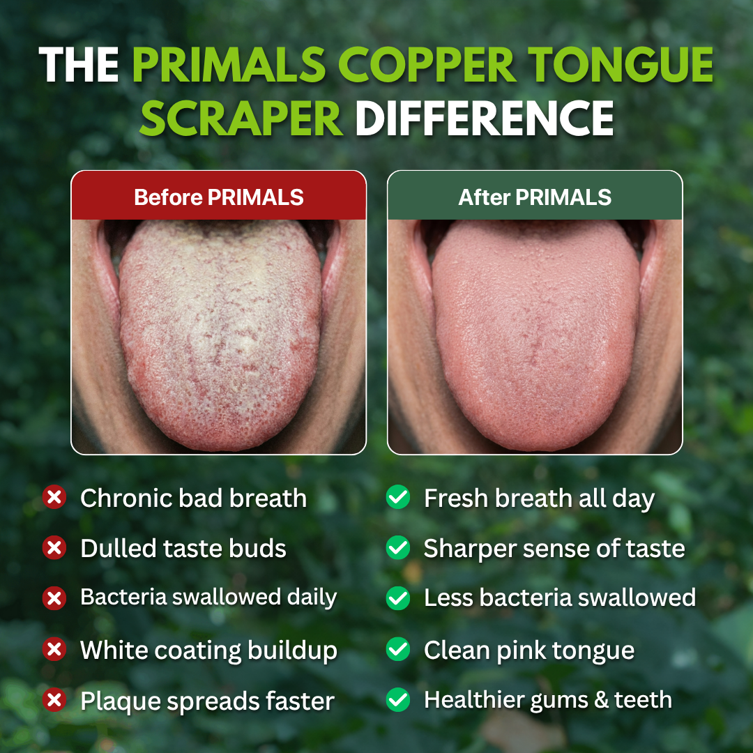 PRIMALS Copper Tongue Scraper