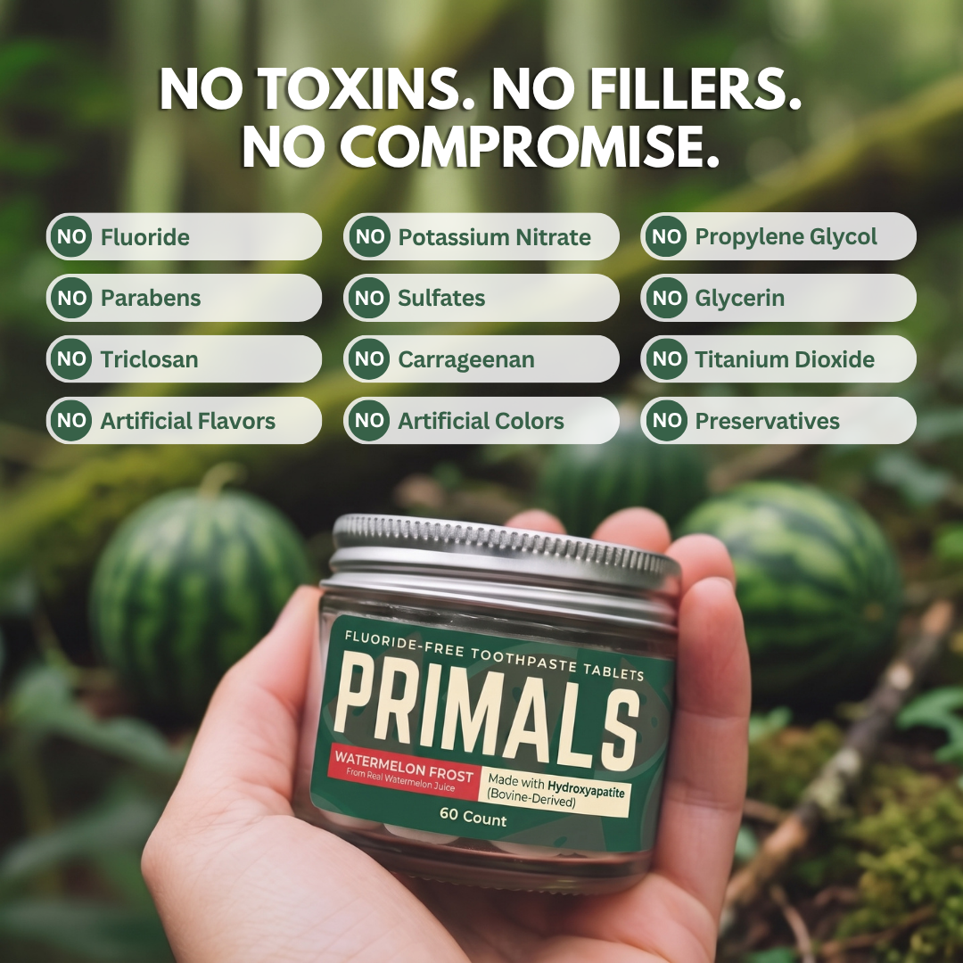 PRIMALS Watermelon Frost Toothpaste Tablets (bHAp)