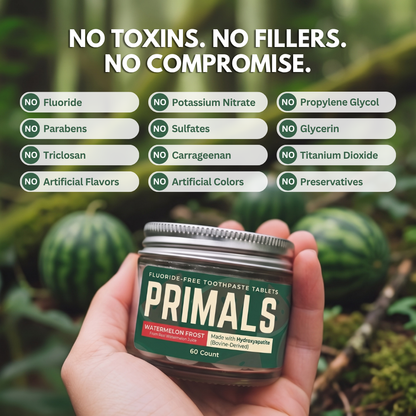 PRIMALS Watermelon Frost Toothpaste Tablets (bHAp)