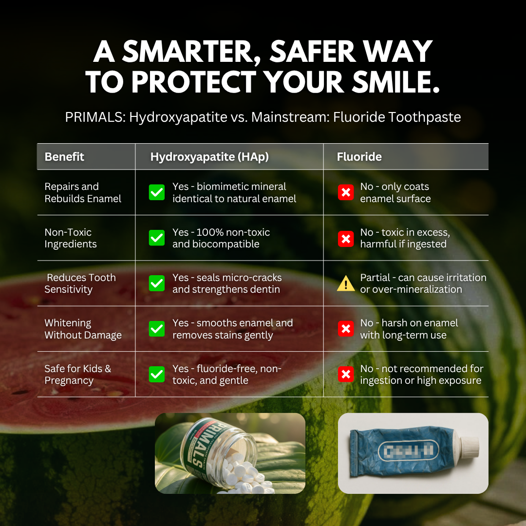 PRIMALS Watermelon Frost Toothpaste Tablets (bHAp)