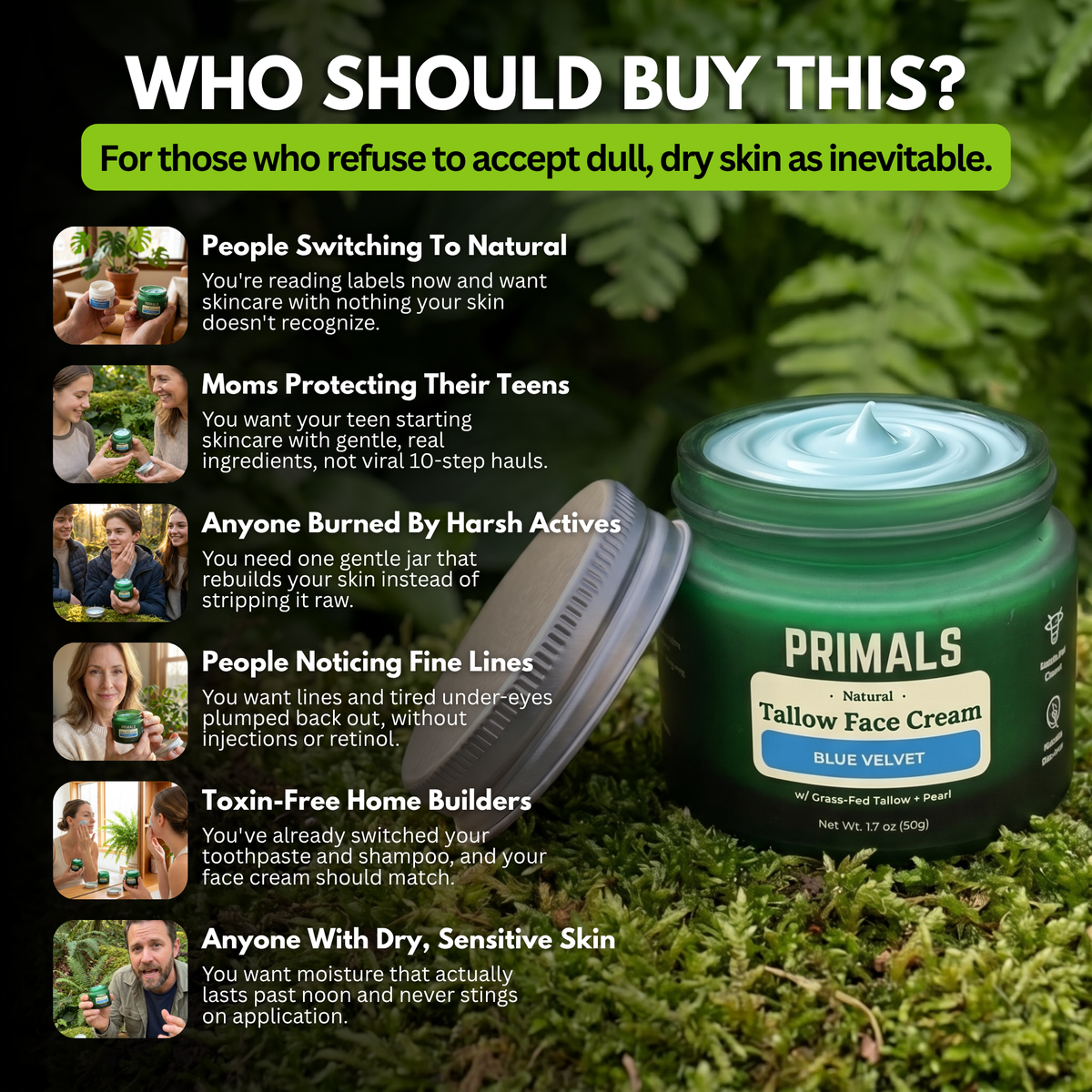 PRIMALS Tallow & Pearl Face Cream
