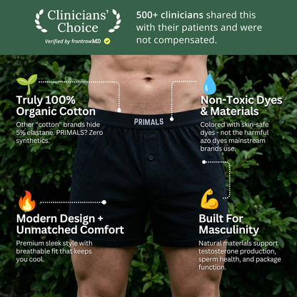 PRIMALS Organic Cotton Boxers (3 Pack)