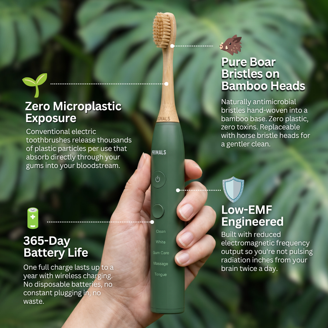 PRIMALS Boar Bristle Electric Toothbrush