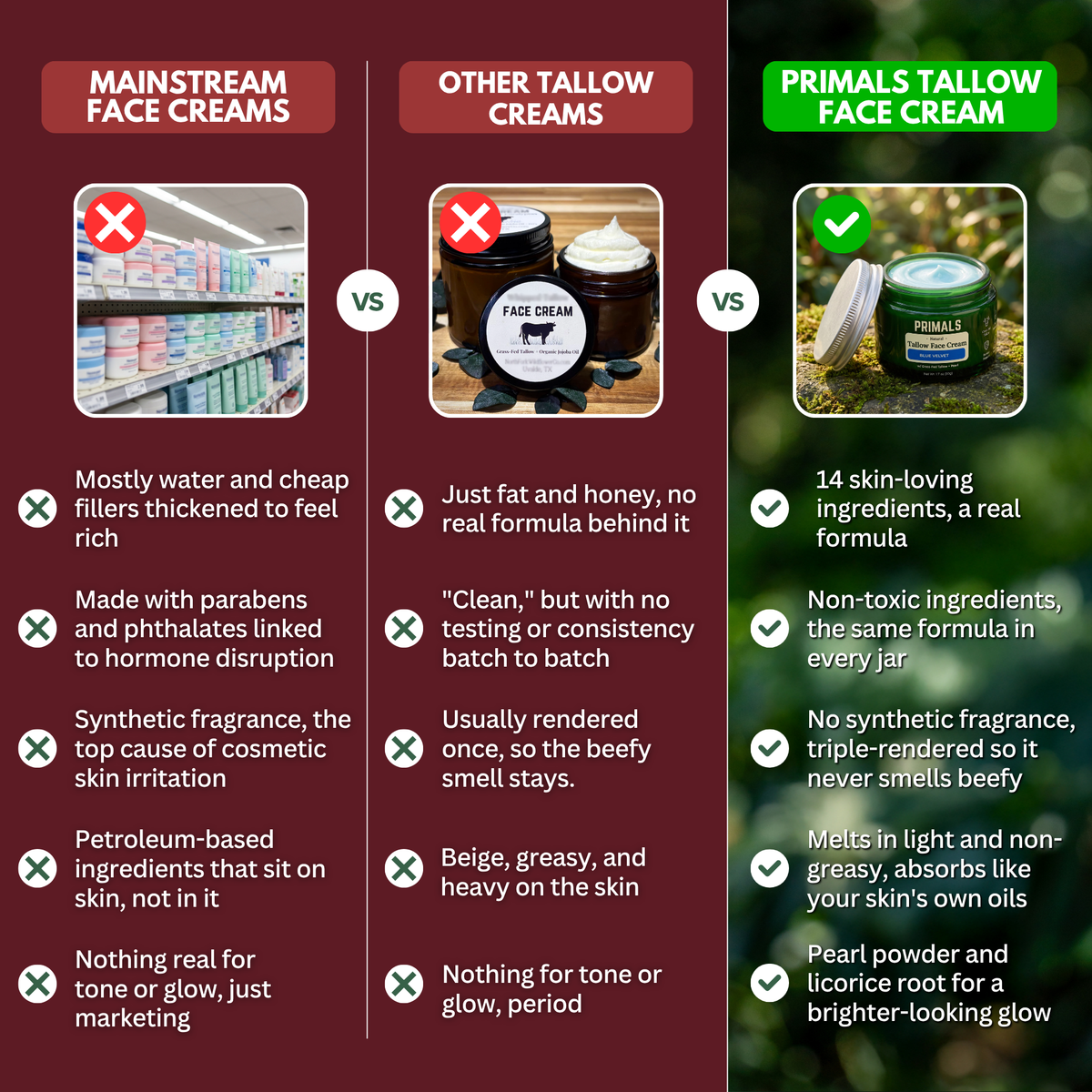 PRIMALS Tallow & Pearl Face Cream