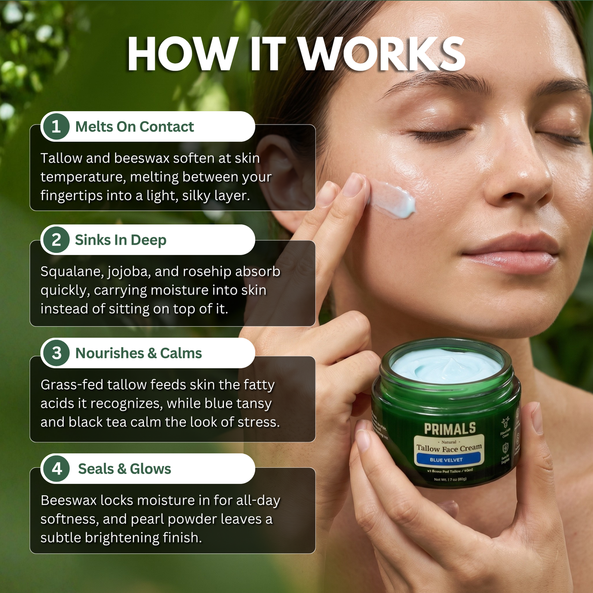 PRIMALS Tallow & Pearl Face Cream