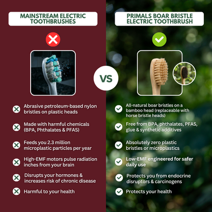 PRIMALS Boar Bristle Electric Toothbrush