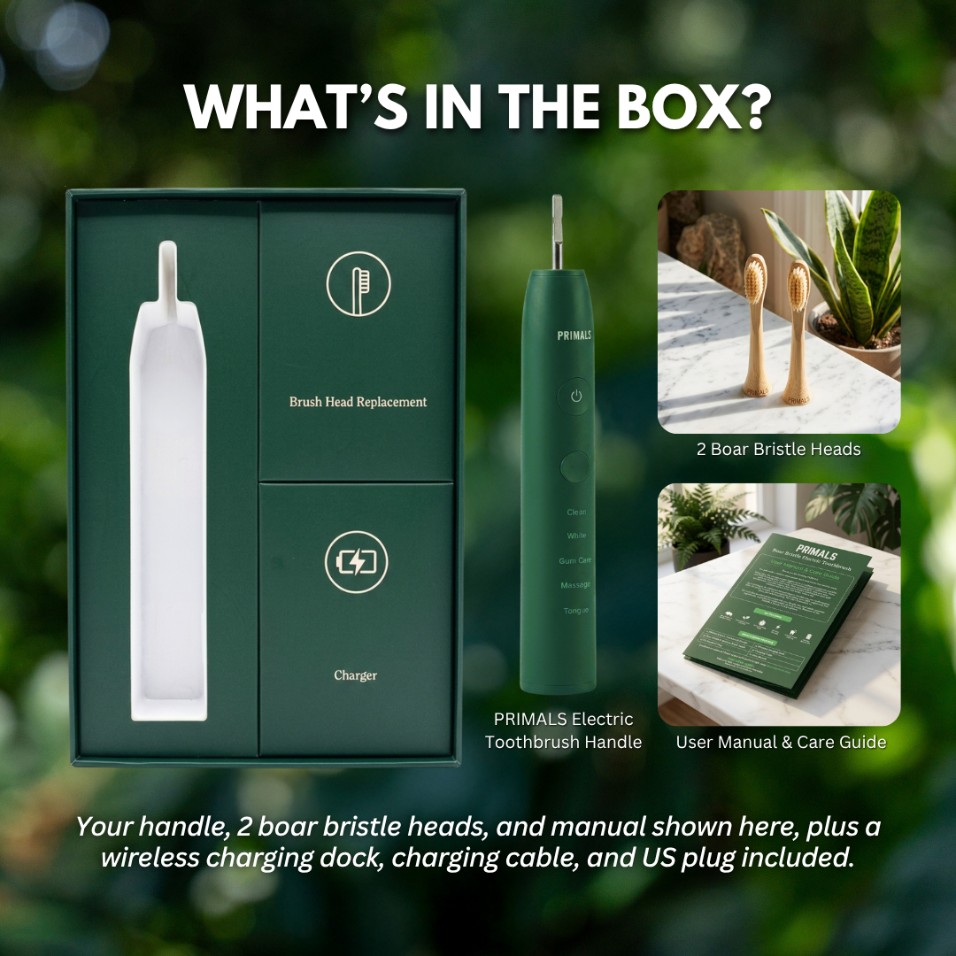 PRIMALS Boar Bristle Electric Toothbrush